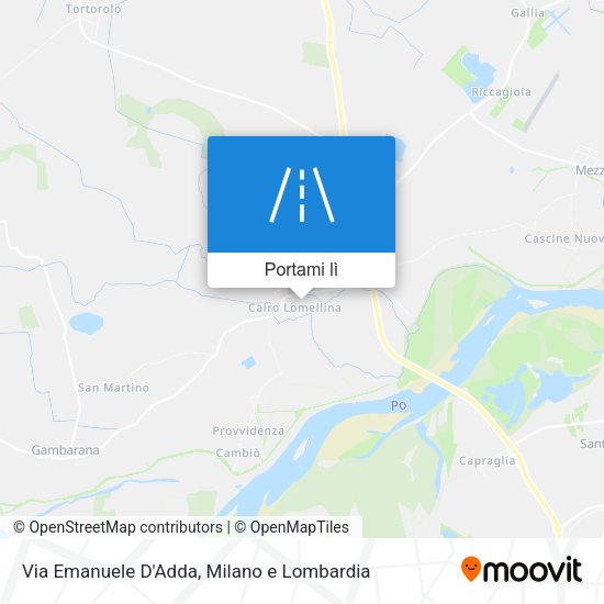 Mappa Via Emanuele D'Adda