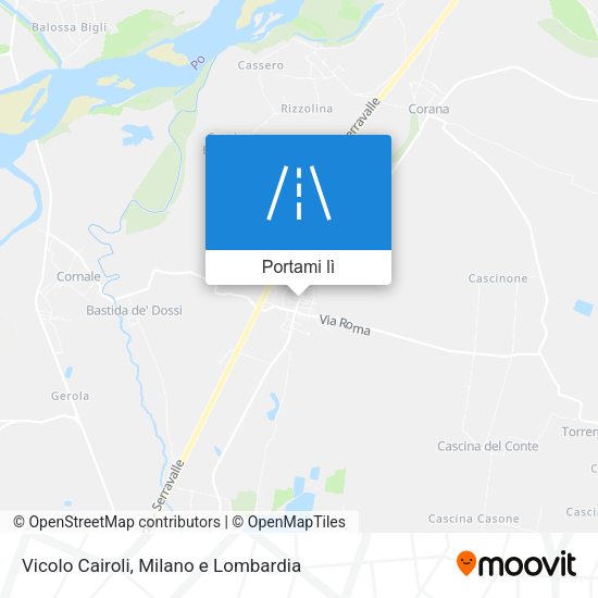 Mappa Vicolo Cairoli