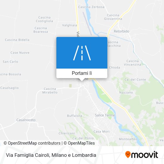 Mappa Via Famiglia Cairoli