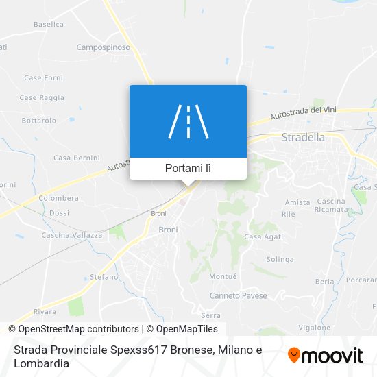 Mappa Strada Provinciale Spexss617 Bronese