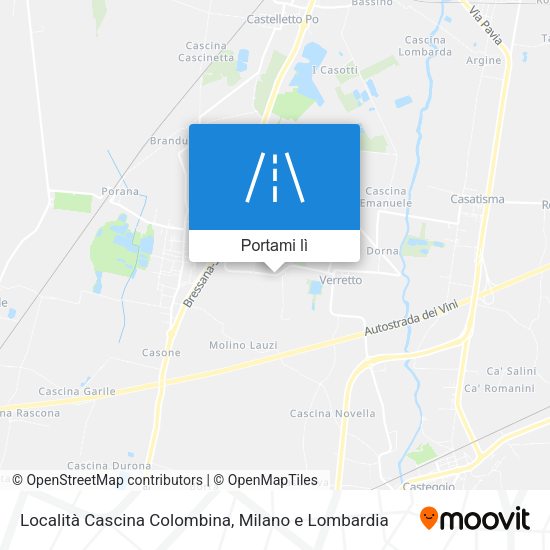 Mappa Località Cascina Colombina