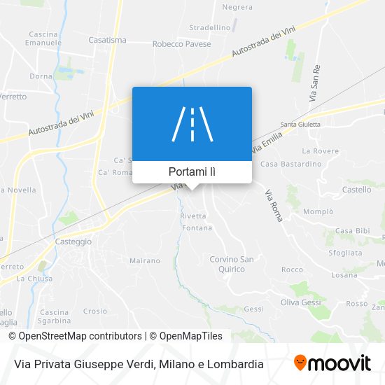 Mappa Via Privata Giuseppe Verdi