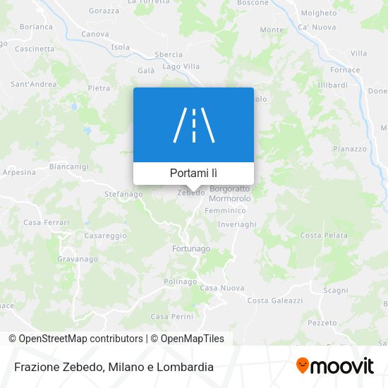 Mappa Frazione Zebedo