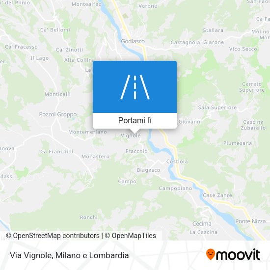 Mappa Via Vignole