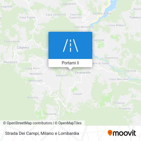 Mappa Strada Dei Campi