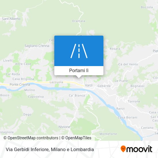 Mappa Via Gerbidi Inferiore