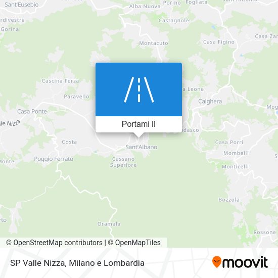 Mappa SP Valle Nizza
