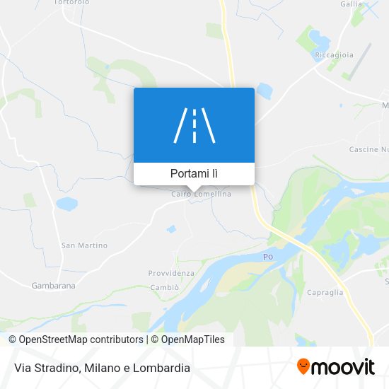 Mappa Via Stradino