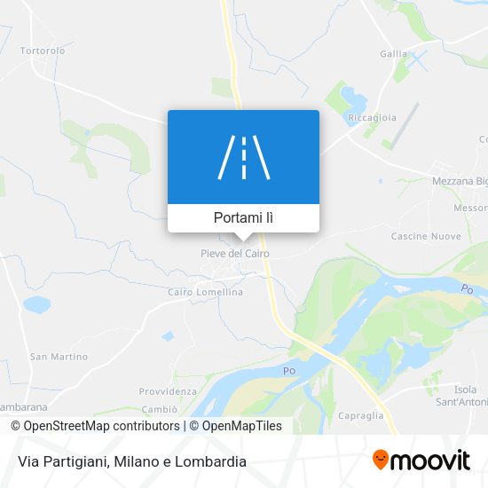 Mappa Via Partigiani