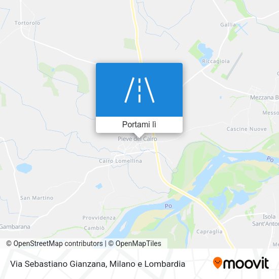Mappa Via Sebastiano Gianzana