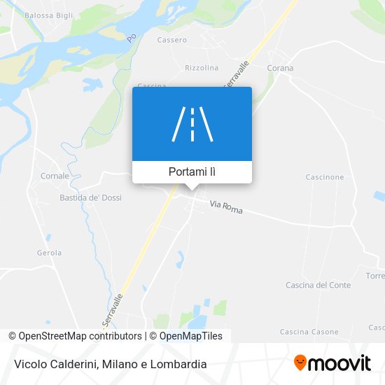 Mappa Vicolo Calderini