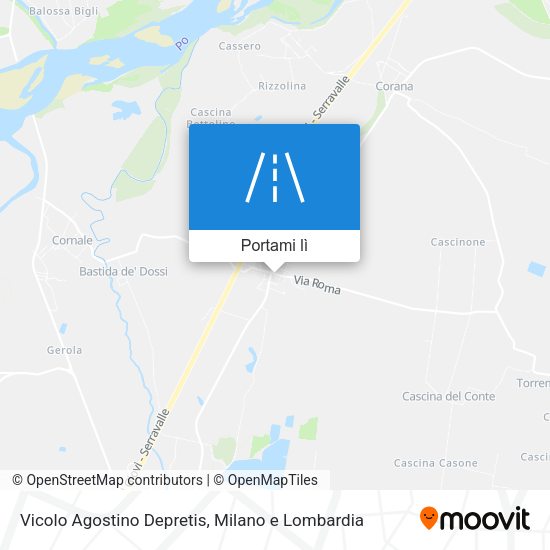 Mappa Vicolo Agostino Depretis