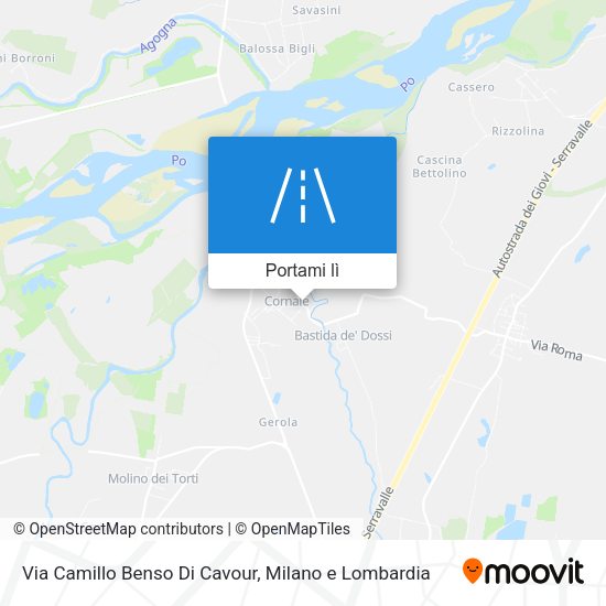 Mappa Via Camillo Benso Di Cavour