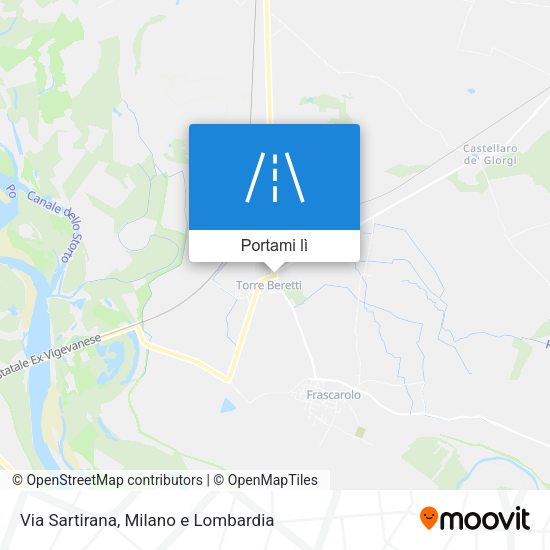 Mappa Via Sartirana