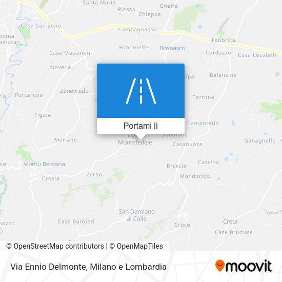 Mappa Via Ennio Delmonte