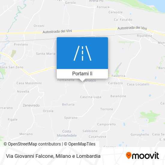 Mappa Via Giovanni Falcone
