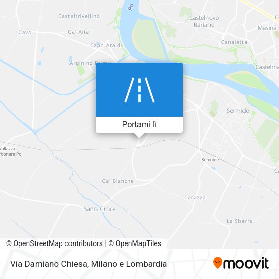 Mappa Via Damiano Chiesa