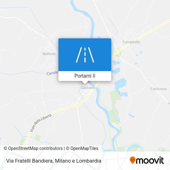 Mappa Via Fratelli Bandiera