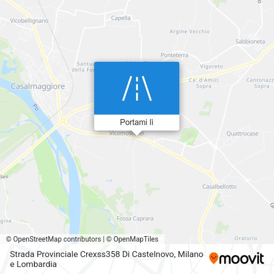 Mappa Strada Provinciale Crexss358 Di Castelnovo