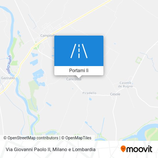 Mappa Via Giovanni Paolo II