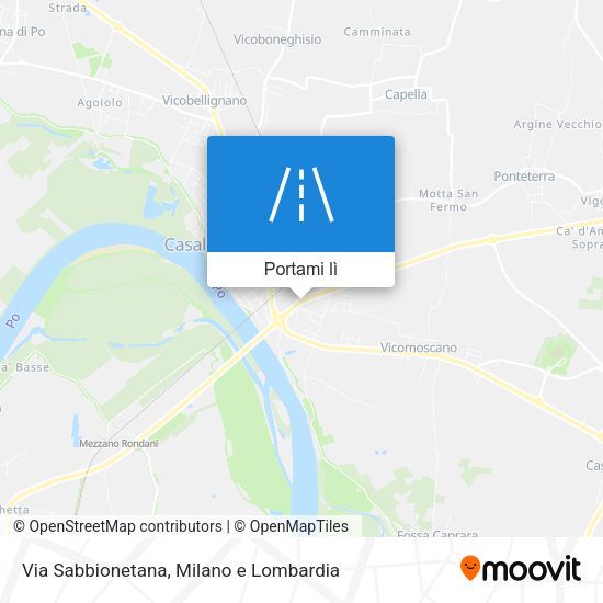 Mappa Via Sabbionetana