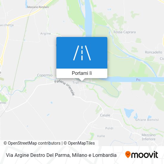 Mappa Via Argine Destro Del Parma