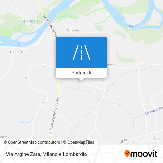 Mappa Via Argine Zara