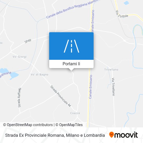 Mappa Strada Ex Provinciale Romana