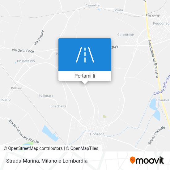 Mappa Strada Marina