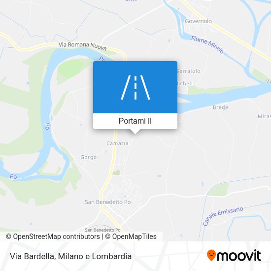 Mappa Via Bardella