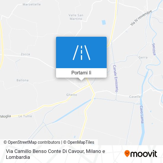 Mappa Via Camillo Benso Conte Di Cavour