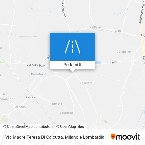Mappa Via Madre Teresa Di Calcutta
