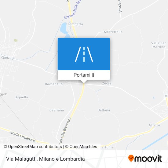 Mappa Via Malagutti