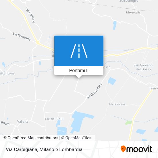 Mappa Via Carpigiana