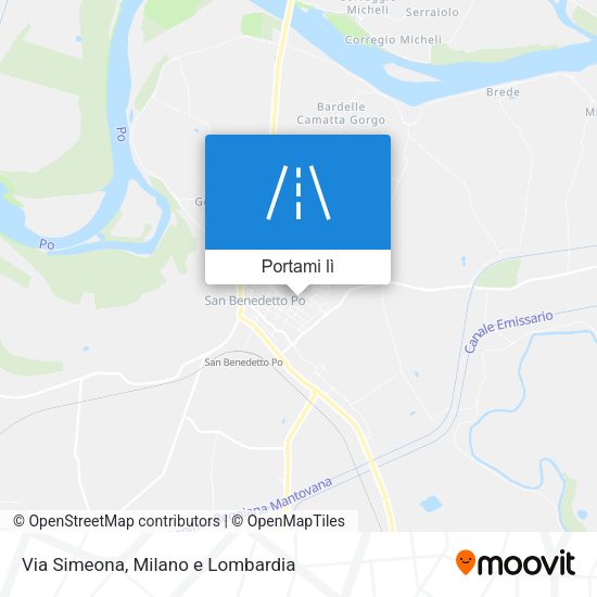 Mappa Via Simeona