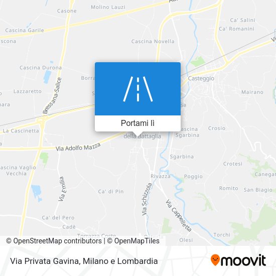 Mappa Via Privata Gavina