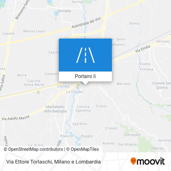 Mappa Via Ettore Torlaschi