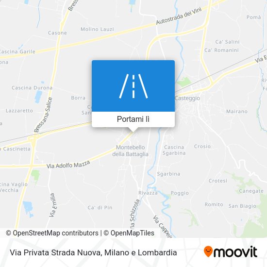 Mappa Via Privata Strada Nuova