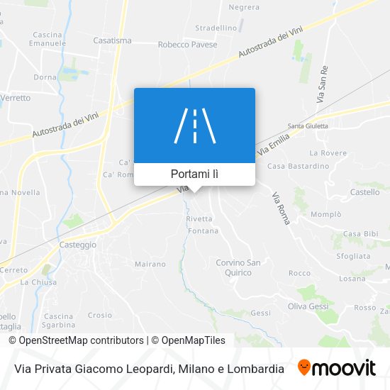 Mappa Via Privata Giacomo Leopardi