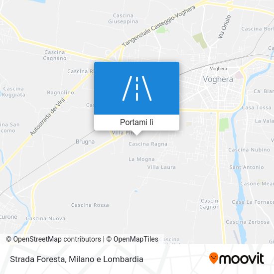 Mappa Strada Foresta