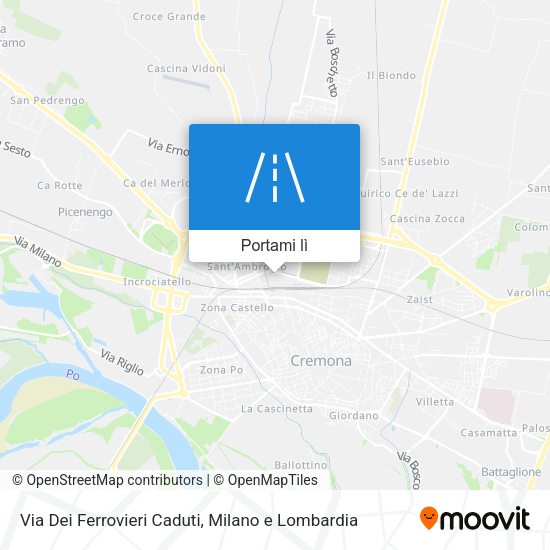 Mappa Via Dei Ferrovieri Caduti