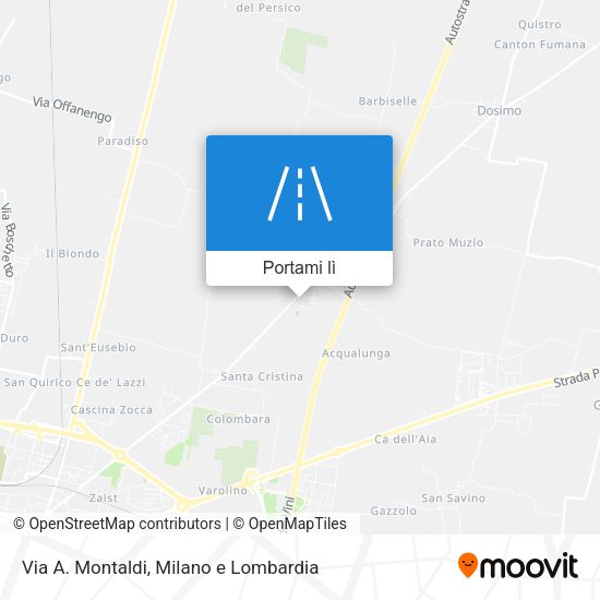 Mappa Via A. Montaldi