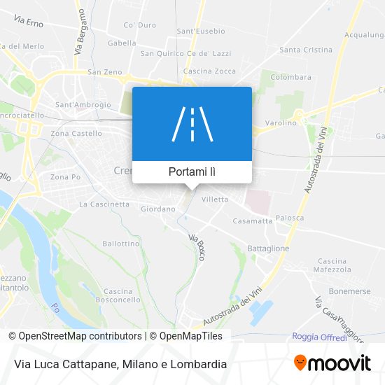 Mappa Via Luca Cattapane