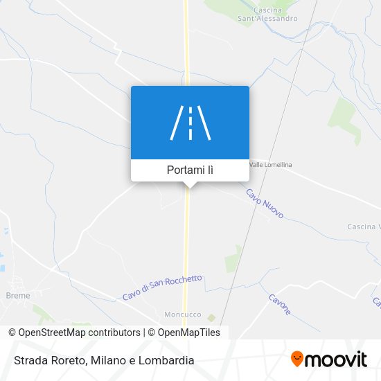 Mappa Strada Roreto
