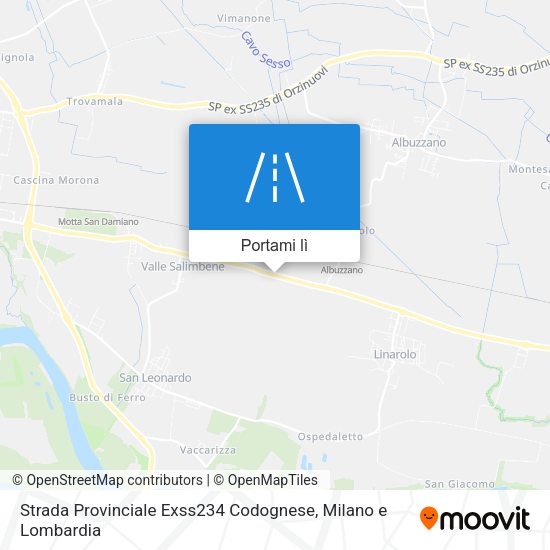 Mappa Strada Provinciale Exss234 Codognese