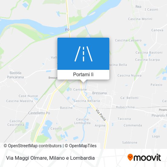 Mappa Via Maggi Olmare
