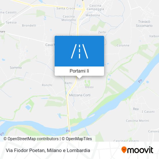 Mappa Via Fiodor Poetan