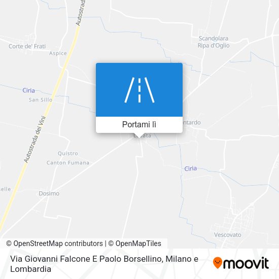 Mappa Via Giovanni Falcone E Paolo Borsellino