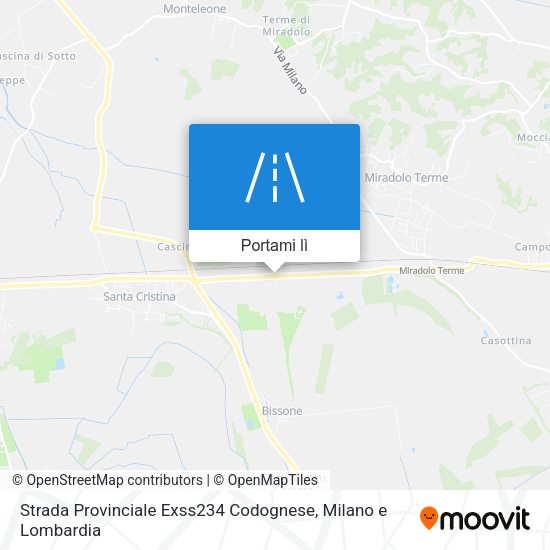 Mappa Strada Provinciale Exss234 Codognese