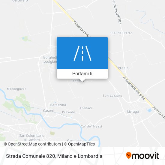 Mappa Strada Comunale 820